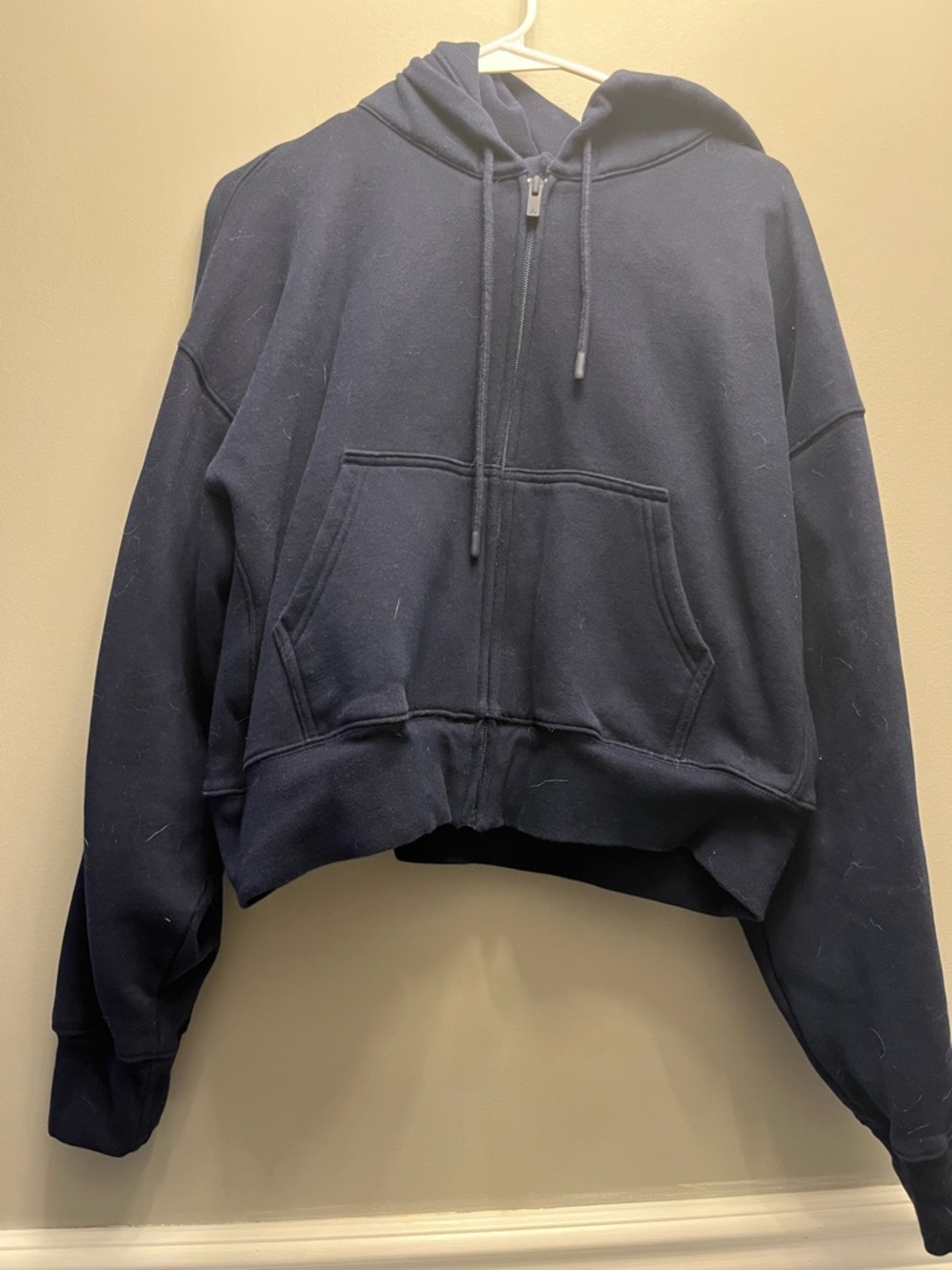 Aritzia Boyfriend Boxy Zip Hoodie Admiral